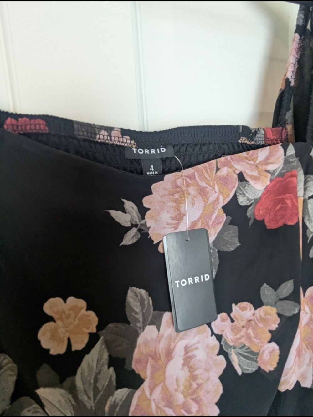 NWT Torrid Black Floral Dress - Picture 5 of 6